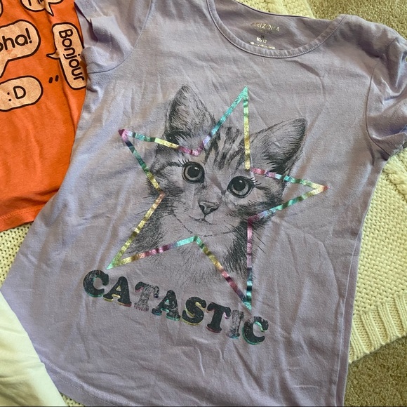 Sold: Girls 10/12 Girl Power Tees - Picture 6 of 7